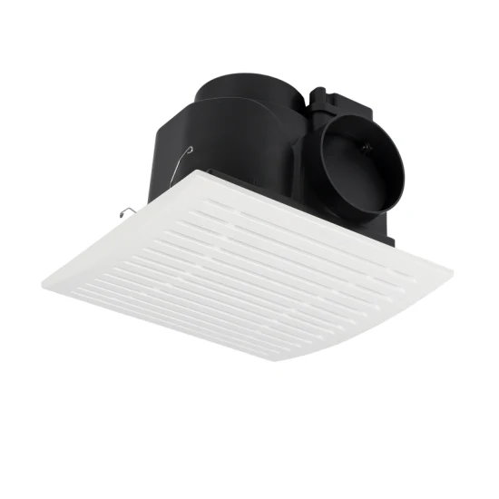 Toilet Ceiling Mount Square ABS Plastic Bathroom Duct Exhaust Fan for House Ventilation