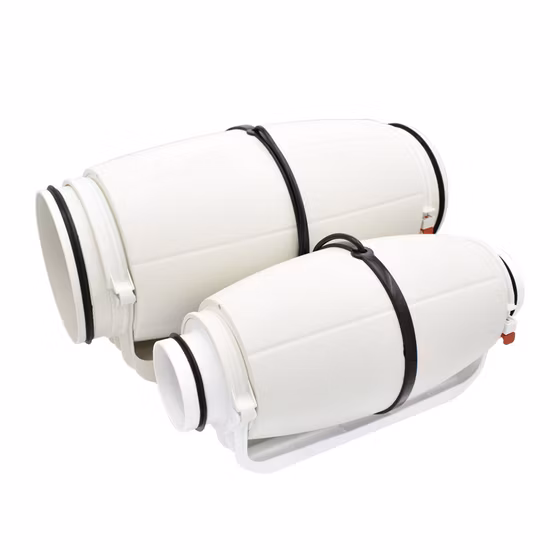 Canbinet Box Square Silent Inline Duct Fan for Fresh Air 6 Inch